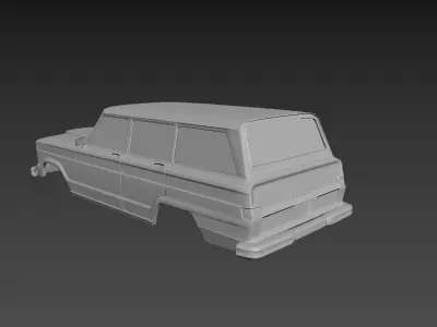 Jeep Grand Wagoneer 1963 Body For Print 3D print model