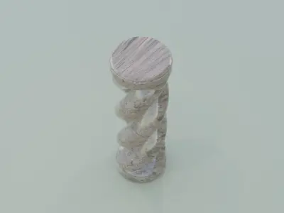 Spiral Pillar 3D model