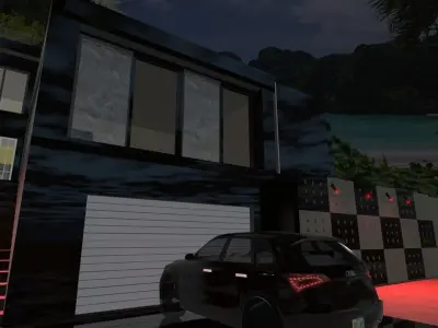 Maya Bay Island Thailand  Low-poly 3D model