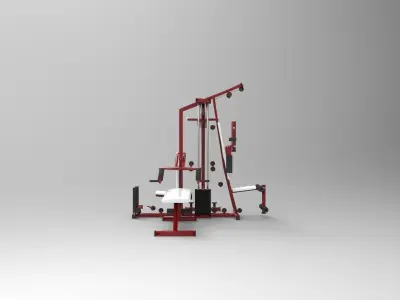 Gym equipment 3D model shop