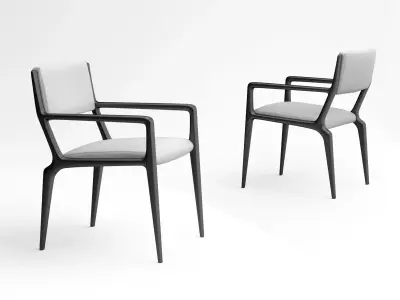 Holly Hunt Brava dining armchair 3D model