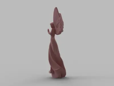 Elegant Fairy Figurine 3D print model