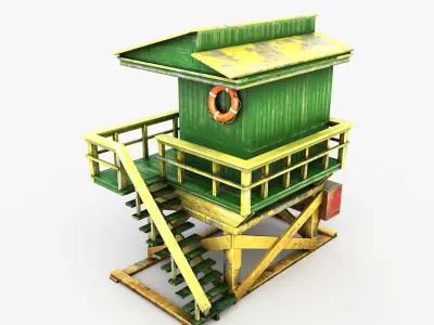 Lifeguard Station 3D model