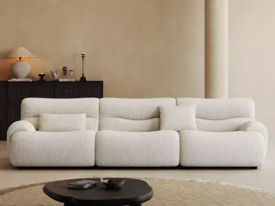 Mid Century interior scene 3D model