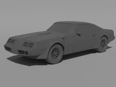 1980 Pontiac Trans Am 3D print model