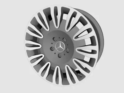 Wheels mercedes maybach S 3D model