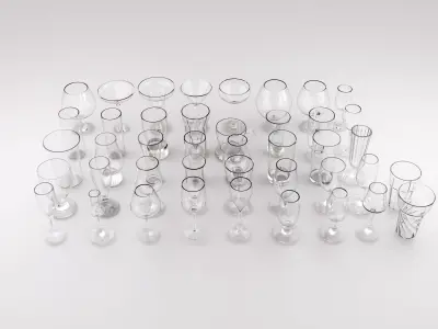 Wine Glass 3D model