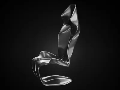 Tripudio Carbon Fiber Chair step file for manufacturing 3D print model