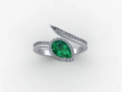 Diamond Ring 3D print model 3D print model