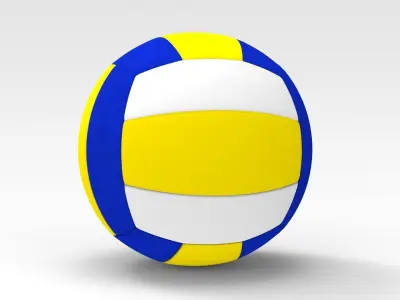 Volleyball ball 3D model 2