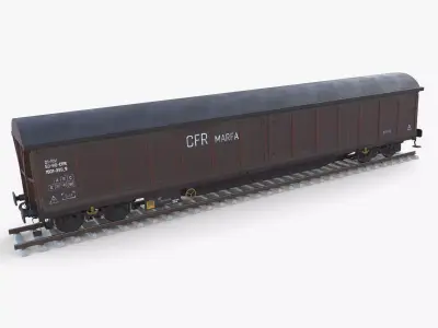 CFR Boxcar Rail Car v1 3D model