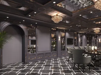 Lounge bar Vip  3D model