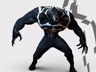 Venom From Marvel Comics Low-poly 3D model