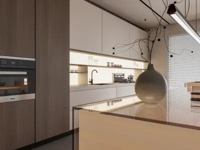 Kitchen Modern interior 106 3D model