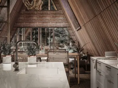 Forest shelter 3D model