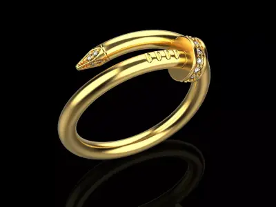 Nail Ring 51455 3D print model