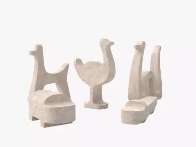 Safari by Monitillo 1980 decorative objects 3D model