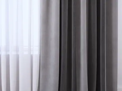 Set 111 Curtains 3D model