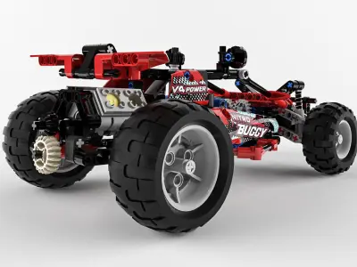 Lego Technic Buggy 3D model