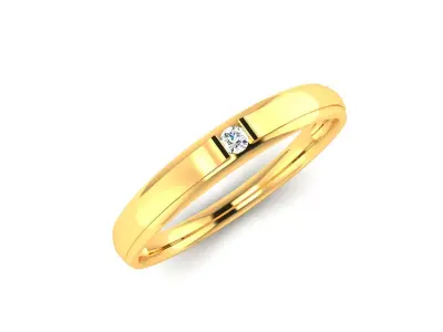 Band 3dm Render Details gold wedding 3D print model