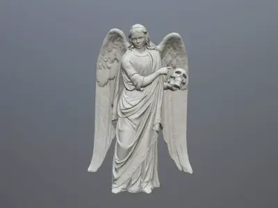 Angel Statue 03 3D print model
