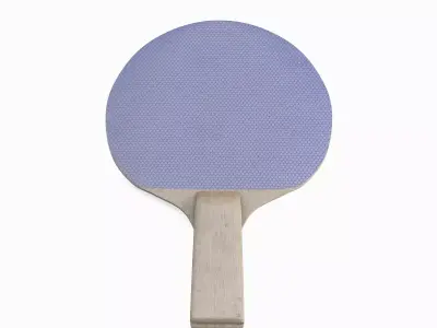 Table Tennis Racket 02 Low-poly 3D model