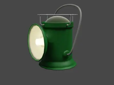 Military Lantern Low-poly 3D model