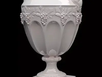 White luxury vase 3D model
