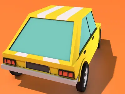 Darshia Car Low-poly 3D model