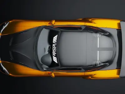 Mazda RX7 Fortune Low-poly 3D model