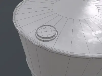 Oil barrels  Low-poly 3D model