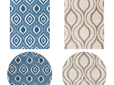 9 in 1 Rug Collection No 17 Low-poly 3D model