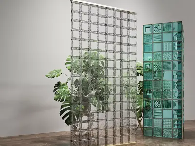Glass bricks 3D model