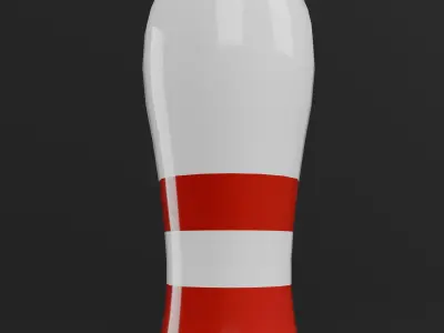 Bowling Pin Low-poly 3D model