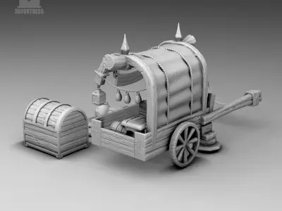 Merchant Carriage 3D print model