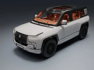 Yangwang U8 Low-poly 3D model