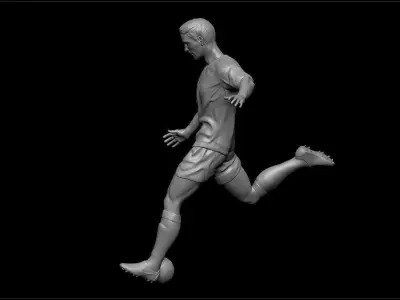 3D printable model soccer player  3D print model