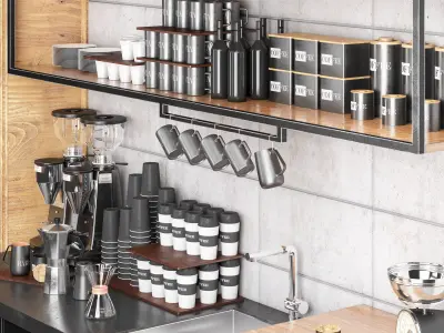 coffee shop 1 3D model