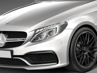 Mercedes-Benz C63 AMG sedan 2015 3D model