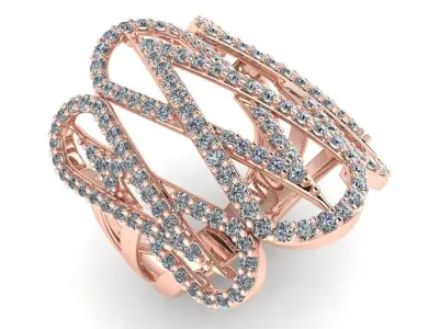 light weight gold diamond rings-C111116SKCH2026060-wt-10-15 3D print model