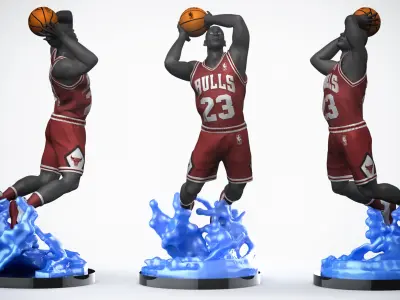 Micheal Jordan 3D Printable  3D print model