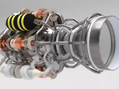 Pegusus Rocket Engine  3D model
