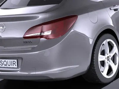 Opel Astra Sedan 2015 VRAY 3D model