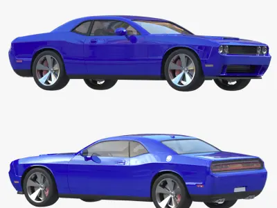Muscle car 3D model purchase
