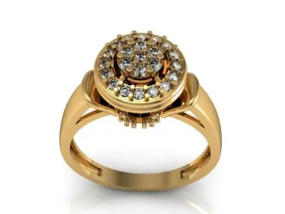 wedding ring 3D print model 19