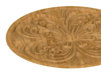 Carved picture frame STL 3D model 15