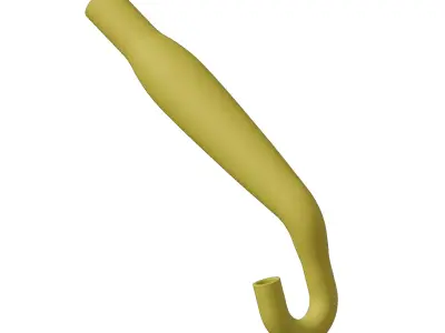 Plastic Exhaust Muffler Toy 3D model