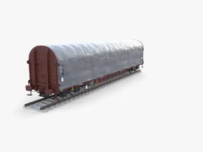 CFR Sliding Tarp Rail Car v1 3D model