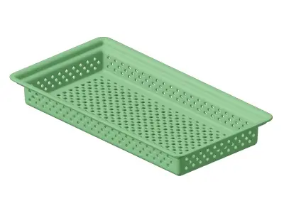 Plastic Exquisite Perforated Food Pan 3D model