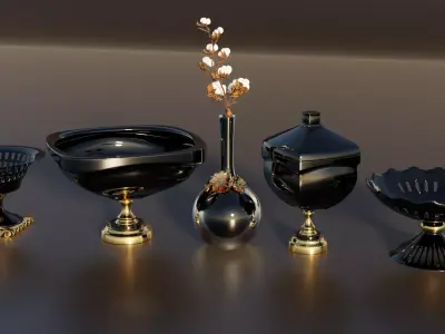Decorative Vases 3D model